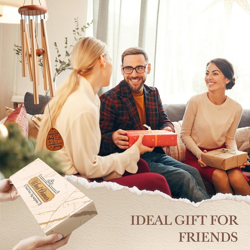 SteadStyle Friendship Gifts for Women, Wind Chime for Best Friends, Friend Gifts for Men - Wonderful Friendship Presents for Special Women BFF Wind Chimes for Outside Garden Patio Backyard - Image 2
